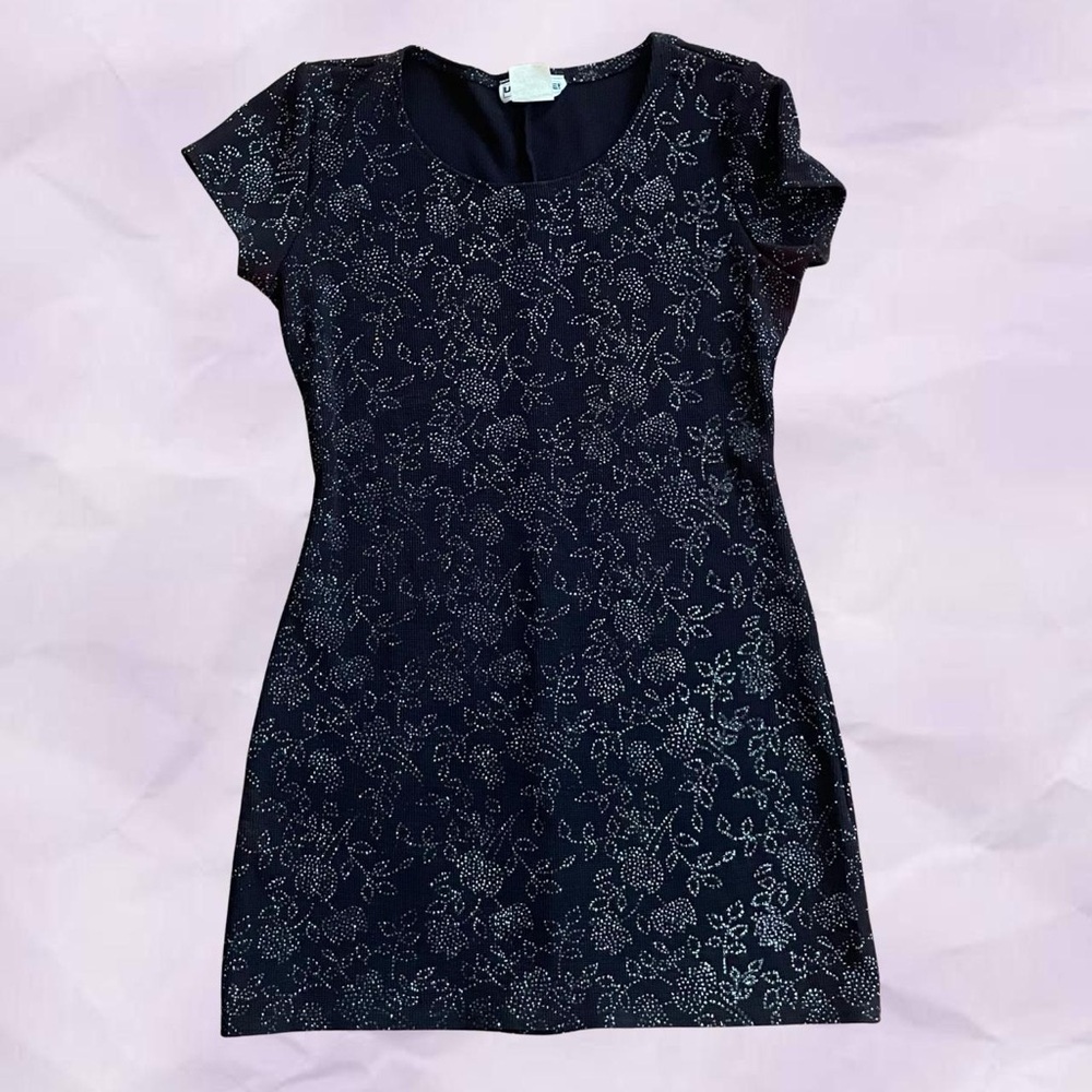 Elegant Black Floral Dress